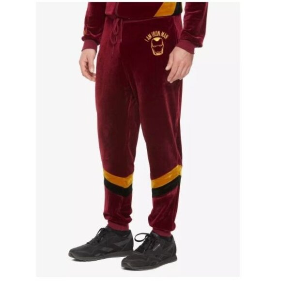 Universe Marvel Velour Joggers Plus Size 2X Avengers: Endgame I Am Iron Man NEW - Picture 2 of 14